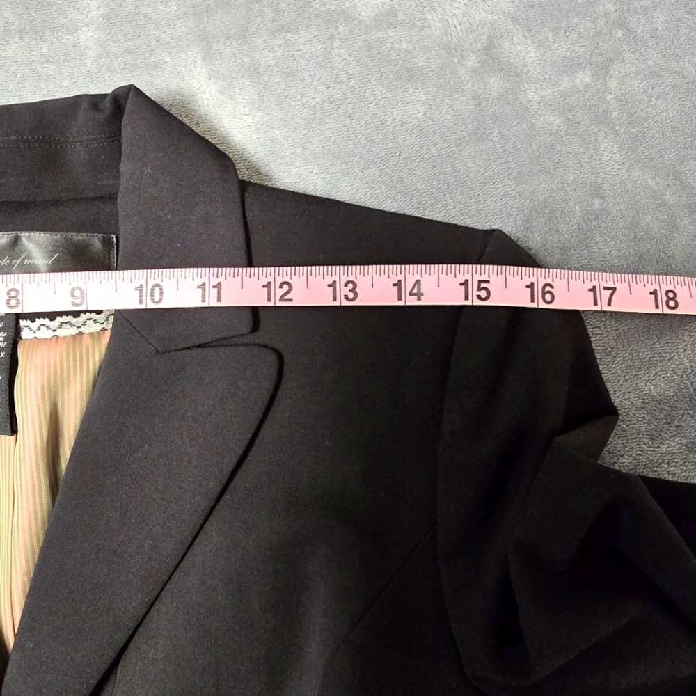 Apostrophe Black Womens Blazer Size 6 Office Siren Corpcore Business Professiona - Picture 11 of 13